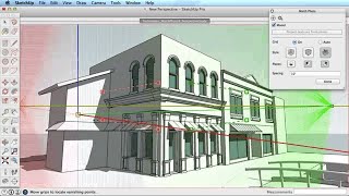 SketchUp Training Series Match Photo part 1 [upl. by Neibaf]