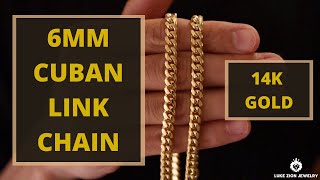 14k Gold 6mm Cuban Link Chain Review [upl. by Eisserc]