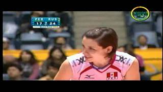 Peru vs Rusia  Mundial de Voley 2010 Set III 33 HD [upl. by Ahtabat]