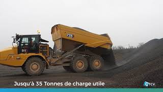 Nouveau tombereau CAT  CTCV carrière [upl. by Mundy]