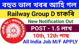 Railway Group D New Recruitment 2024How To Apply Railway Group D JobRailway Group D New Vacancy [upl. by Lemal11]