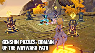 How To Solve The Elemental Monument Puzzle at Domain of the Wayward Path  Genshin Impact [upl. by Moreland]