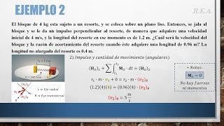 Impulso y Cantidad de Movimiento Angulares1 Ej 12 Cinética de Partículas Intr a la Dinámica [upl. by Mirak]