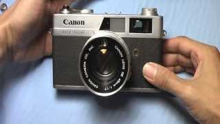 キャノン キャノネットQL17初期型の使い方 CANON CANONET QL17 the first How to use 1960s Rangefinder camera [upl. by Cindra]