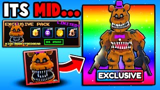 I SPENT 5000 On 2 NIGHTMARE FREDBEAR UNITS Five Nights TD [upl. by Vito811]