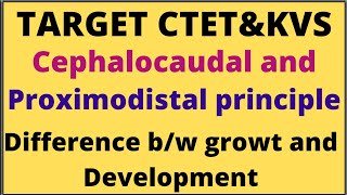 CephalocaudalampProximodistal principles and difference bw growth amp Development [upl. by Montanez]