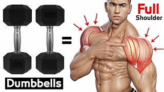 SHOULDER WORKOUT WITH DUMBBELLS AT HOME AND GYM [upl. by Attwood]