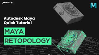 Maya Automatic Retopology Tutorial  Auto Retopology in Maya for Beginners [upl. by Nylirrehs732]