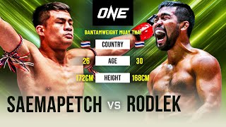 Muay Thai Full Fight  Saemapetch vs Rodlek  ONE Super Series [upl. by Assenaj]