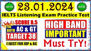 IELTS LISTENING PRACTICE TEST 2024 WITH ANSWERS  23012024 [upl. by Jacoby]