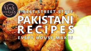 4 Best Pakistani Recipes Street Style at Home  Hinz Cooking Pakistani Food Channel English Subs [upl. by Narej]