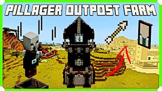 How To Build A Pillager Outpost Farm In Minecraft Bedrock MCPEXboxPS4SwitchWindows10 [upl. by Gaeta]