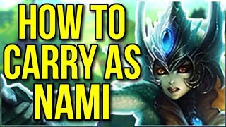 How to Carry as Nami  Full Game Commentary  League of Legends [upl. by Taite57]