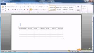 Microsoft Word 20072010  wstawianie tabeli [upl. by Bailie422]