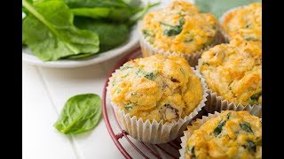 Muffin salati con spinaci e feta che buoni [upl. by Subak]