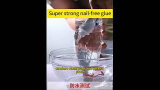 Super strong nail free glue strongnails woodworkingglue lifetips usefulthings skirting [upl. by Leicester]