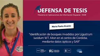 Defensa de tesis MAIE Ing Agrónoma María Paula Alvarez [upl. by Hy478]