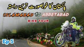 Bike tour of Pakistan  Islamabad To Abbetabad  Beautiful Road in Pakistan  Ep 5  Story 23 [upl. by Serge]