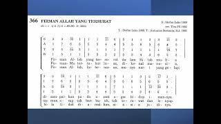 Firman Allah Yang Tersurat PS 366  notasi Sopran [upl. by Doersten]