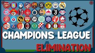 UEFA Champions League 202425 Predictions Marble Race Stage The 36 Times Eliminations [upl. by Econah552]