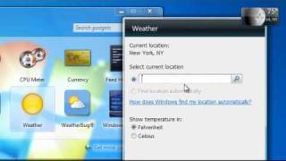 Want to know quotWeather Forecastquot in Windows 7 [upl. by Ophelie]