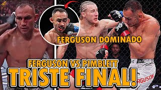 LAMENTABLE DERROTA de TONY FERGUSON vs PADDY PIMBLETT en UFC 296  TRISTE DESEMPEÑO de TONY FERGUSON [upl. by Attelrahc]