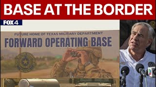 RAW Gov Abbott announces military base at border  Full News Conference [upl. by Ateloiv]