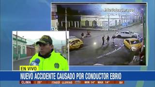 Borracho al volante con antecedentes y en fuga intentó embestir a policías  10 de Marzo de 2016 [upl. by Ykcub]