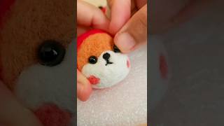 🍄ASMR needle Felting process❤ shorts needlework asmr asmrsounds artsandcrafts [upl. by Wyatt]