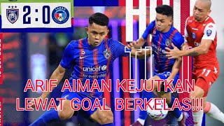 JDT SANGAT MENDOMINASI LAWAN SABAH ARIF AIMAN BERJAYA TUNJUKAN JARINGAN SPEKTAKULER [upl. by Broddie196]