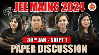 JEE Mains 2024  Paper Discussion  Jan 30th  Shift 1   Physics Chemistry Maths [upl. by Yddor276]