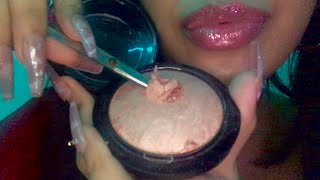 ASMR SATISFYING Destroying Makeup Products Long nail tapping lid sounds  MORE [upl. by Jeniece]