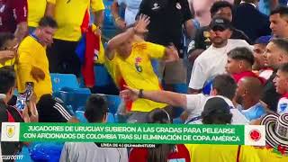 A CLOSER look of the fight between Darwin Nunez and Colombia fans 😳🇨🇴 [upl. by Htilil222]