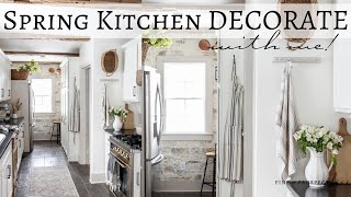 SPRING Kitchen DECORATE with Me  Cottage Kitchen Styling  Galley Kitchen Ideas [upl. by Norford]