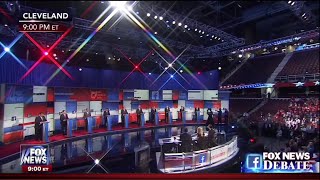 First Republican Primary Debate  Main Stage  August 6 2015 on Fox News [upl. by Alesi848]