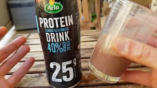 Foodtest Arla Protein SchokovermeintlichProteinDrink [upl. by Wistrup]