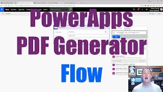 PowerApps PDF Generator using Microsoft Flow PDF Converter [upl. by Wyon]