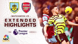 Burnley v Arsenal  PREMIER LEAGUE HIGHLIGHTS  2172024  NBC Sports [upl. by Aiz]