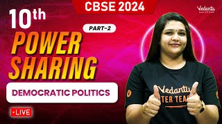 Power Sharing  Part 2  Democratic Politics  Class 10  CBSE 2024  Suba Maam [upl. by Rowen]