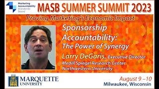 Sponsorship Accountability The Power of Synergy  MASB Summer Summit 2023 [upl. by Alekram]