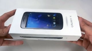 Unboxing do Samsung Galaxy X Galaxy Nexus PTBR [upl. by Nagap]