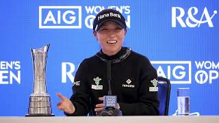 Lydia Ko Winner Press Conference 2024 AIG Womens Open in St Andrews [upl. by Annemarie802]