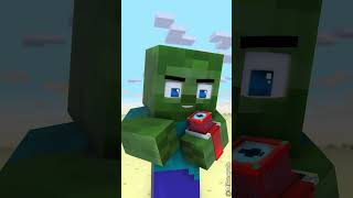 Zombie Becomes Herobrine in Captain America Shield Challenge ⚡⌚ Transform Watch [upl. by Nnoryt]