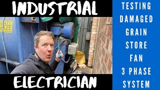 Industrial Electrician UK  Testing a Grain Store Fan [upl. by Lefkowitz]