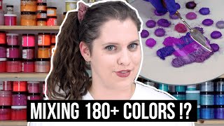 I Mixed All My Soap Colorants Together 180 Colors  12DaysofSoapmas2019  Royalty Soaps [upl. by Nonnel]