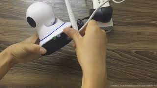 Yoosee APP Home WiFi CCTV IP Camera How to connect byquot LAN Connectionquot [upl. by Swarts486]