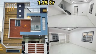 125 Cr  150 Sq yds East Face  New Duplex House for sale in Hyderabad  2500sft  3 BHK Villa [upl. by Flodnar]