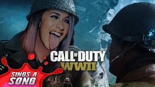 Cardi B  Bodak Yellow Parody COD WW2 Song TBT [upl. by Eillek]