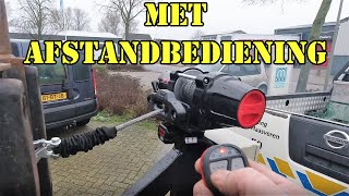 Een nieuwe Warn lier met afstandsbediening op de boottrailer monteren omdat de oude kapot is gegaan [upl. by Acilef177]