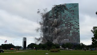 UNBELIEVABLE🤯 Capital One Tower Demolition  Cinematic MultiAngle Slow Motion [upl. by Lorelle]